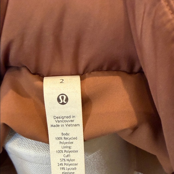 lululemon athletica cropped Brown Puffer Jacket - Picture 6 of 7